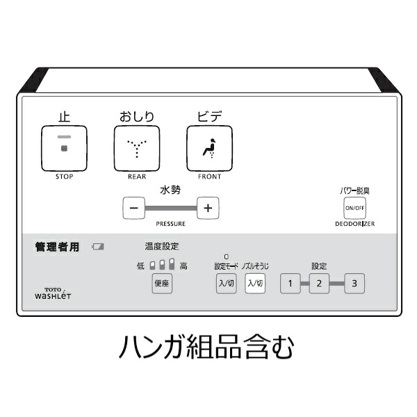 TOTO ウォシュレット トイレ リモコン組品 TCM1717-1