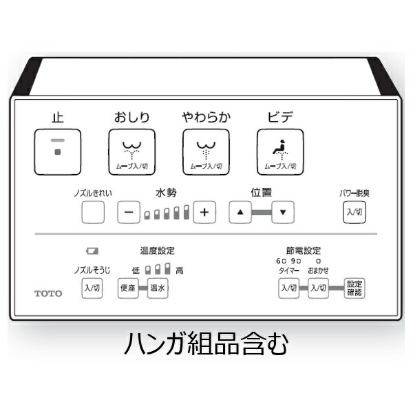 楽天市場】TOTO ウォシュレット トイレ リモコン組品 TCM2049 : パーツ