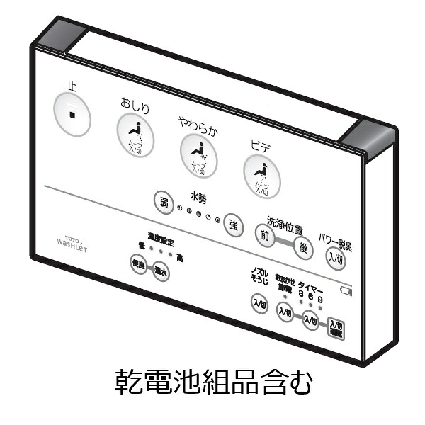 TOTO ウォシュレット 室内用便器 遠隔操作組品 TCM892-5 花・ガーデン・DIY-木材・建築資材・設備