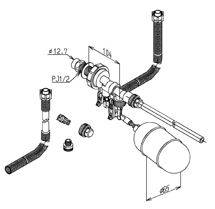 TOTO ウォシュレット トイレ 横形ロータンク用ボールタップ（整流） THYS4A｜パーツコムストア