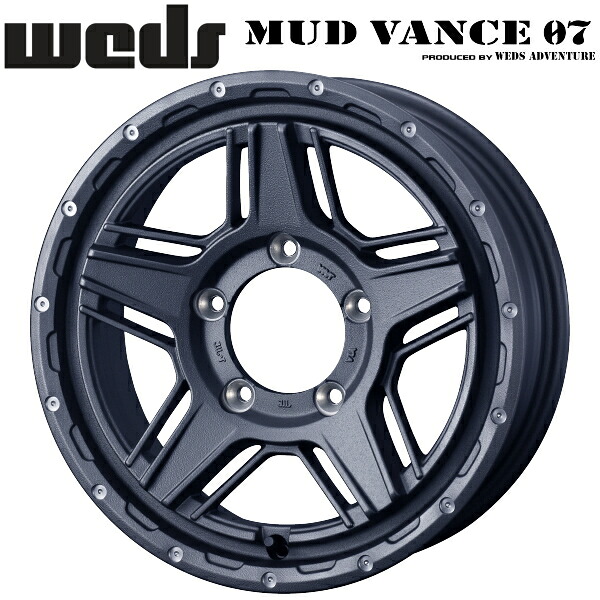 WEDS ADVENTURE MUD VANCE07 フリントグレイ ホイール4本セット6.0J-15インチ 5穴/PCD139.7 インセット±0 ハブ径:110.5φ 座面形状:M12 60°テーパー座専用【代引不可】|PartsDepot
