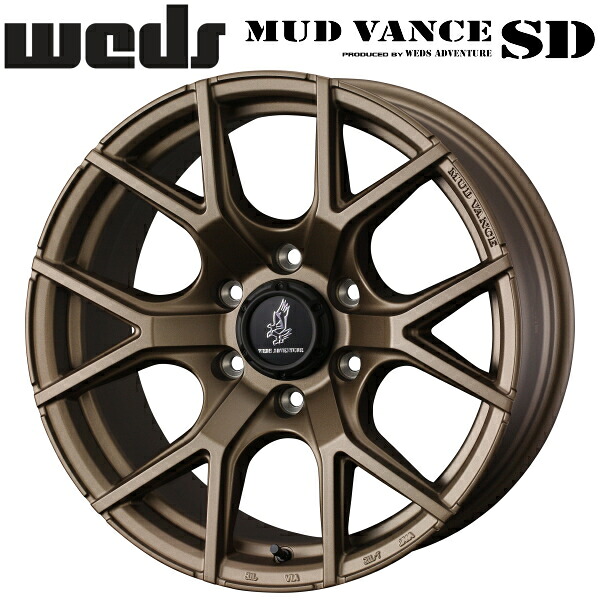 WEDS ADVENTURE MUD VANCE SD フルマットブロンズ ホイール1本価格8.5J-17インチ 6穴/PCD139.7 インセット±0 ハブ径:106φ 座面形状:M12 60°テーパー座、M14 60°テーパー座【代引不可】|PartsDepot