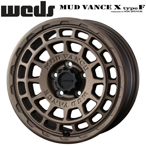WEDS ADVENTURE MUD VANCE X Type F フリントブロンズ ホイール1本価格7.0J-17インチ 5穴/PCD114.3 インセット+38 ハブ径:73φ 座面形状:M12 60&deg;テーパー座、M14 60&deg;テーパー座【代引不可】｜PartsDepot 28,391円