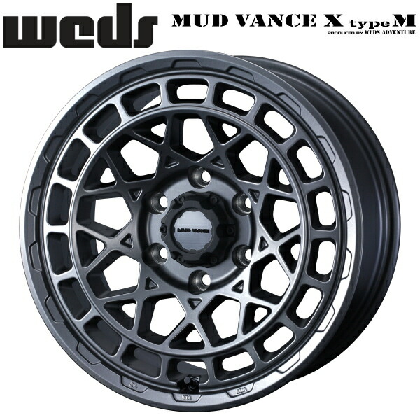 WEDS ADVENTURE MUD VANCE X Type M マットガンメタ ホイール4本セット 8.0J-17インチ 6穴/PCD139.7 インセット+20 ハブ径:106φ 座面形状:M12 60°テーパー座、M14 60°テーパー座【代引不可】