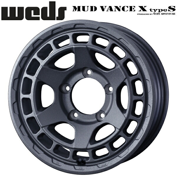 WEDS ADVENTURE MUD VANCE X Type S フリントグレイ ホイール4本セット6.0J-15インチ 5穴/PCD139.7 インセット±0 ハブ径:108.25φ 座面形状:M12 60°テーパー座専用【代引不可】|PartsDepot