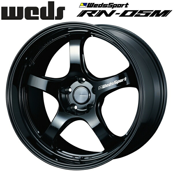 WedsSport RN-05M グロスブラック ホイール4本セット10.0J-18インチ 5穴/PCD114.3 インセット+18 ハブ径:73φ 座面形状:M12 60°テーパー座専用【代引不可】|PartsDepot