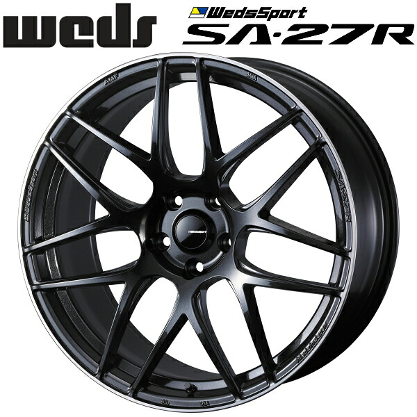 WedsSport SA-27R メタルブラックF ホイール4本セット9.5J-20インチ 5穴/PCD114.3 インセット+38 ハブ径:73φ 座面形状:M12 60°テーパー座、M14 60°テーパー座【代引不可】|PartsDepot