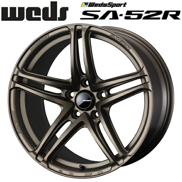 WedsSport SA-52R EJブロンズII ホイール4本セット8.0J-18インチ 5穴/PCD114.3 インセット+42 ハブ径:73φ 座面形状:M12 60&deg;テーパー座、M14 60&deg;テーパー座【代引不可】｜PartsDepot