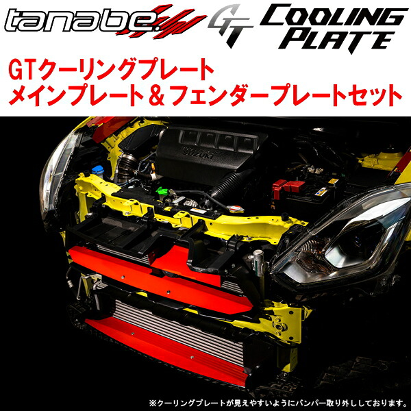 TANABE GTクーリングプレート メインプレート＆フェンダープレートセット ZC33Sスイフトスポーツ ベースグレード 2017/9～