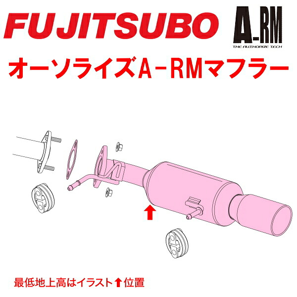 フジツボ オーソライズA-RMマフラーCBA-ZC31Sスイフトスポーツ M16A A/T・M/T 右側シングル出し 2005/9～2010/8【代引不可・個人宅配送対応可能】｜PartsDepot