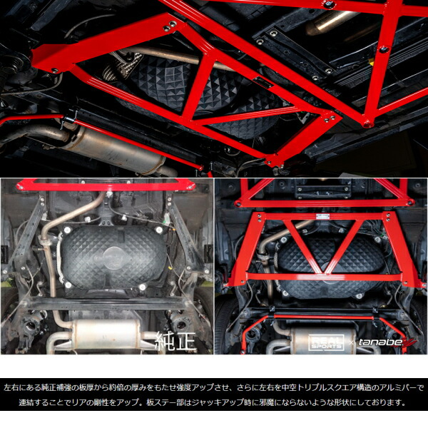 Tanabeフロアブレース リア用la400kコペンxplay 14 6 Butlerchimneys Com