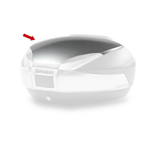 SHAD(シャッド) SH48専用カラーパネル チタニウム D1B48E15 バイク ケース・バッグアクセサリー
