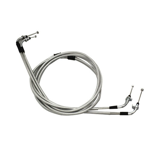 HURRICANE HB6064M ロング スロットルケーブル W ステンレスメッシュ バイク｜パーツダイレクト店