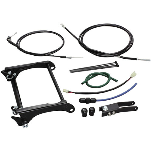 HURRICANE HF1038 ロングホイールベースkit ブラック バイク フレーム回り|パーツダイレクト店