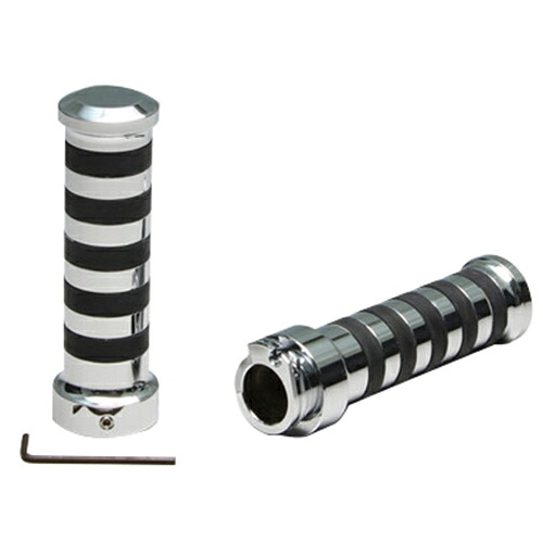 HURRICANE HA7432C アルミグリップ TYPEII クロームメッキ バイク 9,653円