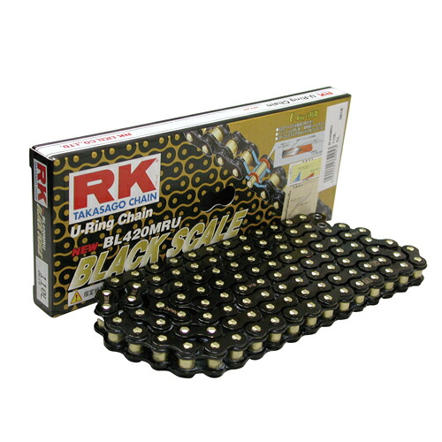 RK Japan MRUシリーズ BL420MRU-100F Uリング ED.ブラック バイク チェーン