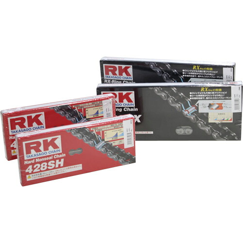 RK Japan スタンダードシリーズ GP420MS-200F 強化 ニッケル バイク チェーン