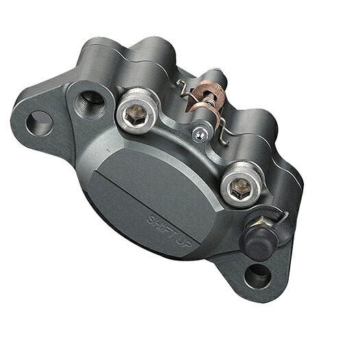 SHIFTUP(シフトアップ) ビレットキャリパー 2pods 160mm 矢印ロゴ入 スモークガンメタ 200051-29-10 バイク