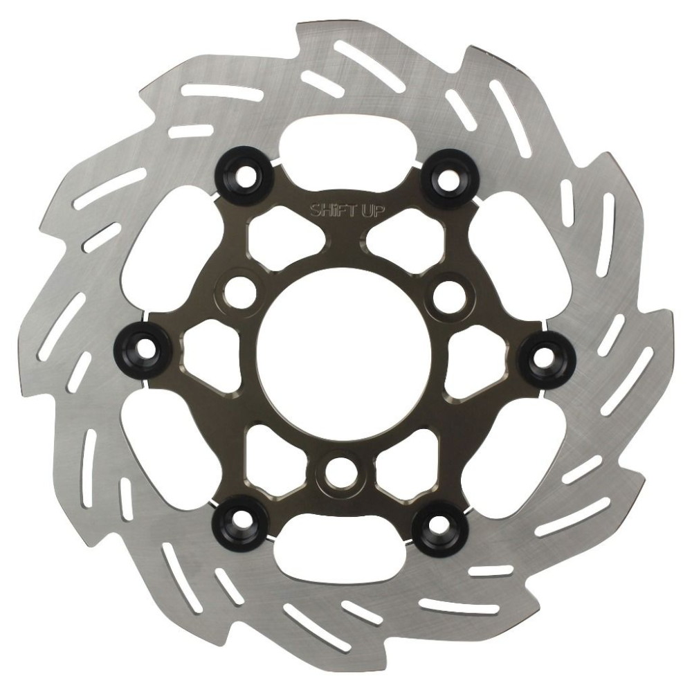 SHIFTUP(シフトアップ) ウェーブフローティング フロントディスクローター 220mm チタン/ブラック XR50/100モタード 202056-31 バイク