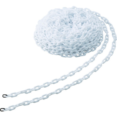 TRUSCO プラチェーン 6mm×30m 白 TPC-6W 防犯・防災用品