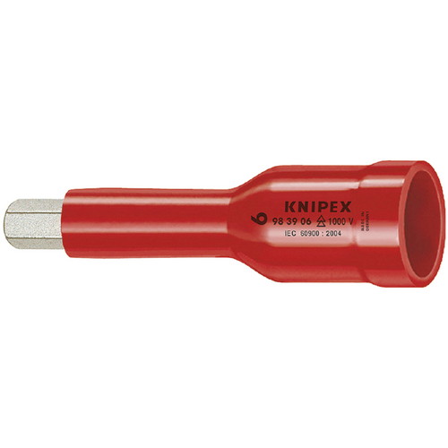 KNIPEX(クニペックス) 9839-05 (3/8SQ)絶縁ヘキサゴンソケット 1000V ハンドツール用ソケット・ビット