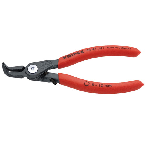 KNIPEX(クニペックス) 穴用精密スナップリングプライヤー 曲(ストッパー付) 4841-J01｜パーツダイレクト店