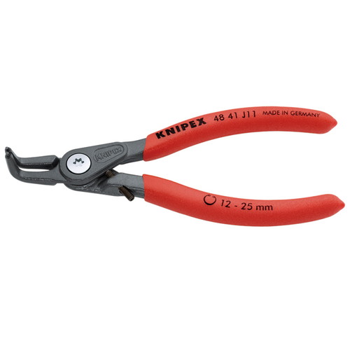 KNIPEX(クニペックス) 穴用精密スナップリングプライヤー 曲(ストッパー付) 4841-J11｜パーツダイレクト店