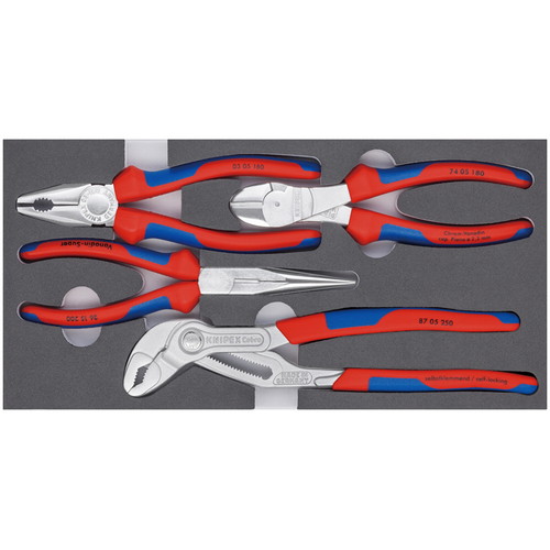 KNIPEX(クニペックス) プライヤーセット ウレタントレイ入リ 002001V17