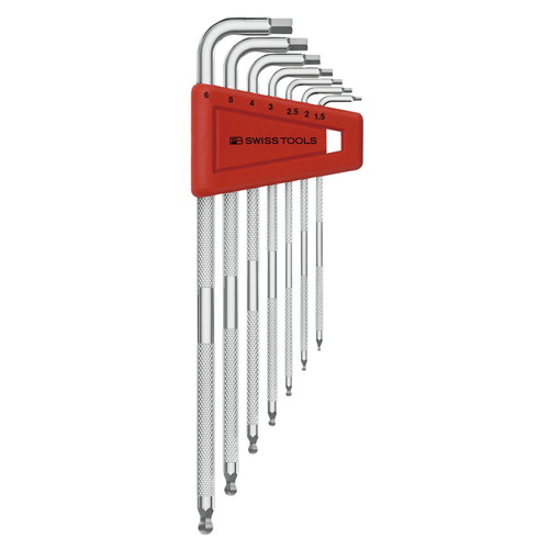 PB SWISS TOOLS(ピービースイスツールズ) ローレット入六角レンチセット (パックナシ) 3212LH-6 3212.LH-6 六角レンチ