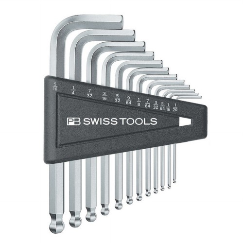 PB SWISS TOOLS 212ZH-12 ボール付六角棒レンチセット パックなし 212Z.H-12 ハンドツール工具 六角レンチ｜パーツダイレクト店