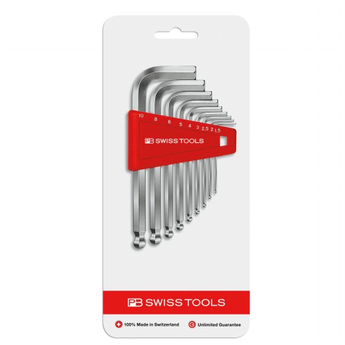 PB SWISS TOOLS 212H-10CN ボール付六角棒レンチセット 212.H-10CN ハンドツール工具 六角レンチ