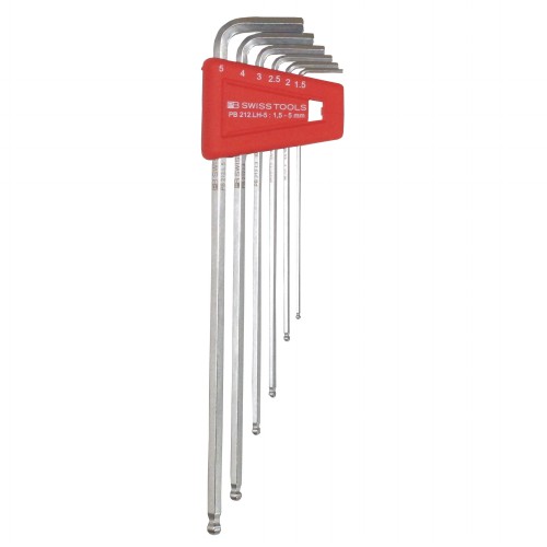 PB SWISS TOOLS 212LH-5CN ボール付ロング六角棒レンチセット 212.LH-5CN ハンドツール工具 六角レンチ
