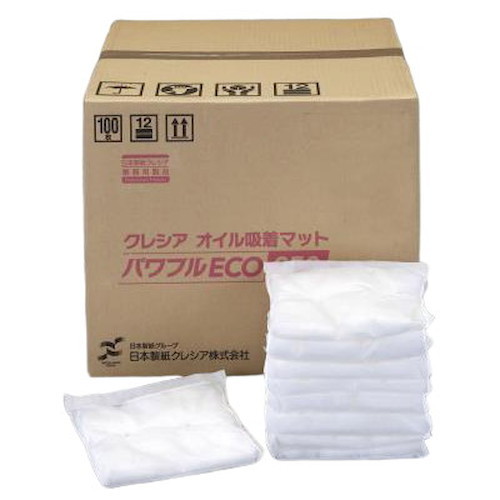 ESCO(エスコ) オイル吸着マット 500×500×12mm 50枚 EA929DT-2 洗車 ウエス・ペーパータオル