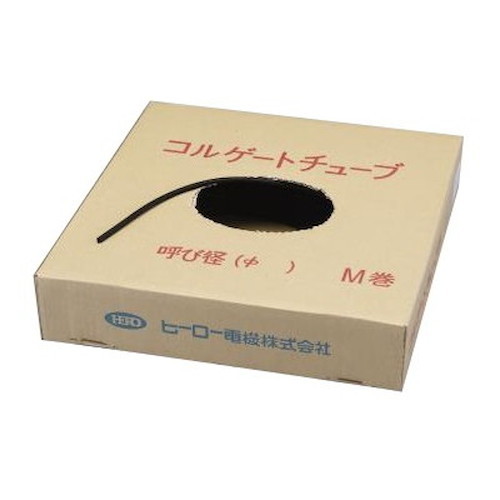 ESCO(エスコ) コルゲートチューブ 10mm&times;50m 黒 EA944BT-10 バイク ケーブル収納・取付金具｜パーツダイレクト店