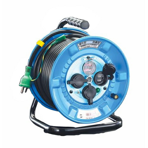 ESCO(エスコ) コードリール(防雨型/ブレーカー付) AC125V/22A/30m EA815FA-3 電気・延長コード