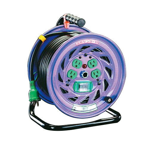 ESCO(エスコ) コードリール AC100V/15A/30m(漏電遮断器付) EA815DJ-30 電気・延長コード