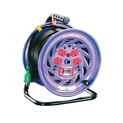 ESCO(エスコ) コードリール AC100V/15A/30m(過負荷漏電遮断付) EA815DK-30 電気・延長コード