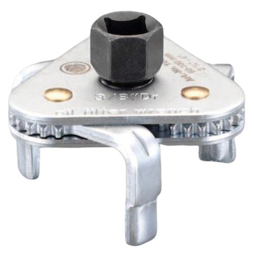 ESCO(エスコ) オイルフィルターレンチ 60-100mm/3/8&rdquo;sq・1/2&rdquo;sq EA604A-10A｜パーツダイレクト店