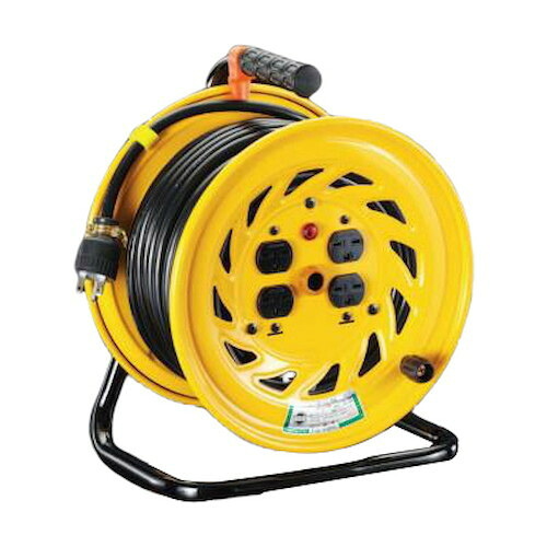 ESCO(エスコ) コードリール(単相) AC200V/22A/30m EA815DX-1 電気・延長コード｜パーツダイレクト店