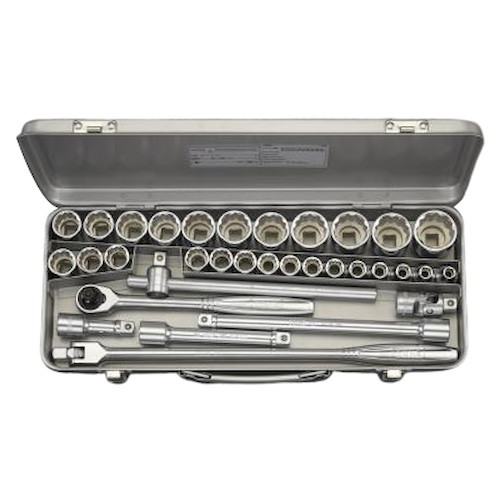 ESCO(エスコ) ソケットレンチセット 1/2”sq EA618K-10 ソケットレンチ・ラチェット工具セット