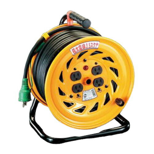 ESCO(エスコ) コードリール AC125V/32A/30m(極太/アース付) EA815DT-1 電気・延長コード