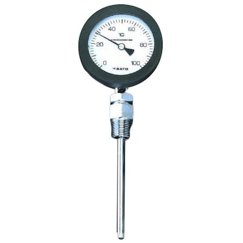 ESCO(エスコ) バイメタル式温度計 0-200℃/100mm EA727AA-17 メーター・テスター｜パーツダイレクト店