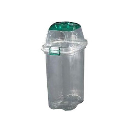 ESCO(エスコ) 透明ダストボックス 45L(ペットボトル用) EA995CA-7 清掃用品｜パーツダイレクト店