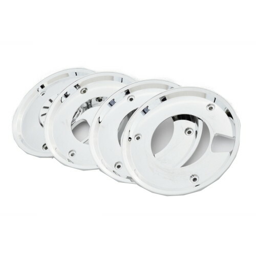 楽天市場】バイク メッキ ホイールカバー 10インチ 前後4枚セット 【LG