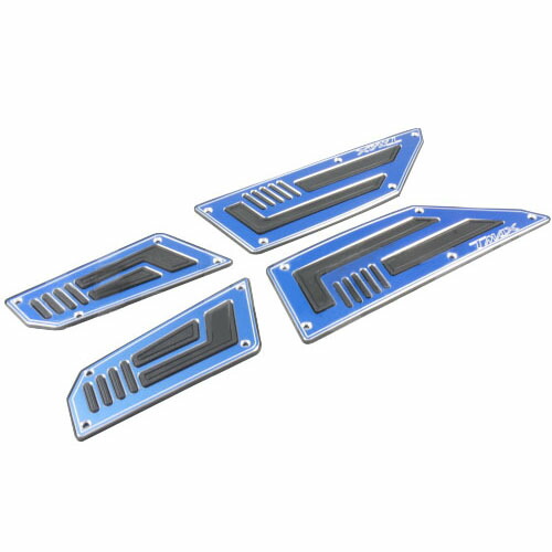 ai-NET ステップボード フロントリアセット ブルー TMAX530 56243 バイク 外装パーツ