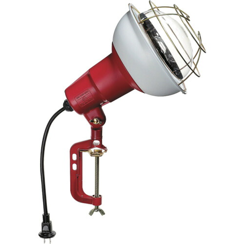 ハタヤリミテッド 防雨型作業灯 リフレクターランプ500W 100V電線0.3m バイス付 RC-500