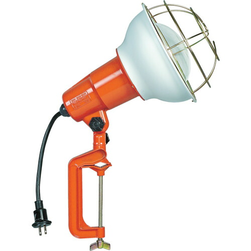 ハタヤリミテッド 防雨型作業灯 リフレクターランプ500W 100V接地付10m バイス付 RE-510K