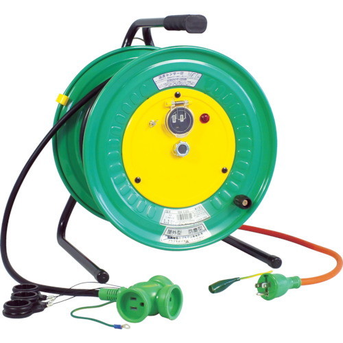 日動工業 電工ドラム 防雨防塵型ビックリール100V アース付 30m RBW-E30S ガレージ工具 電気・延長コード