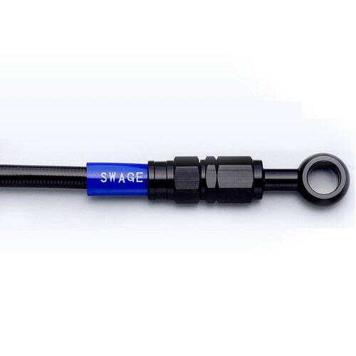SWAGE-LINE フロントホースキット ブラック/ブラック XR250 95-02 BAFB069 バイク ブレーキホース