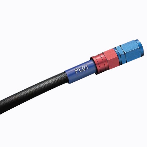 SWAGE-LINE フロントホースキット レッド&ブルー/ブラック DR250R 95 SAFB480 バイク ブレーキホース